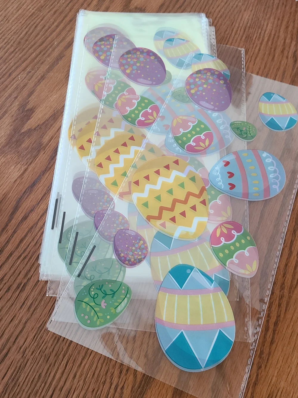 Easter Cellophane Bags - Eggs